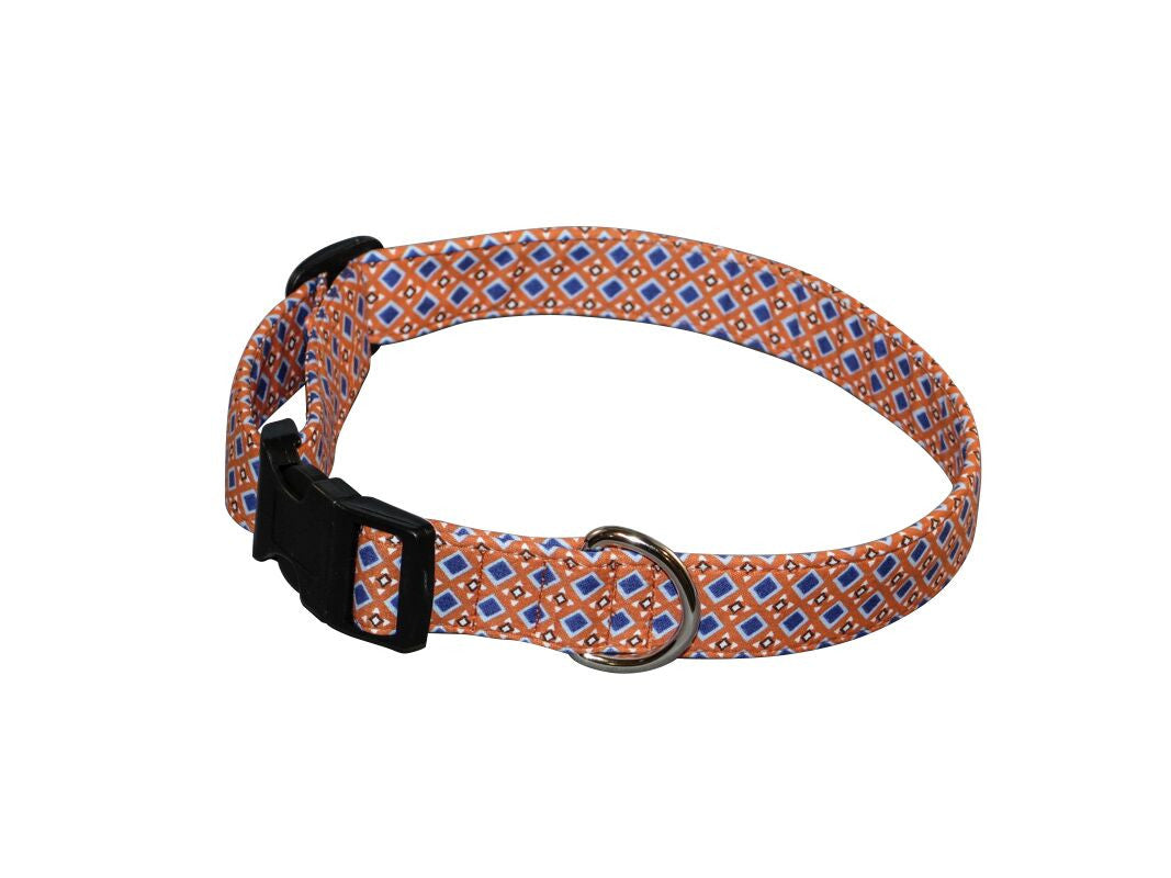 Blue and sale orange dog collar