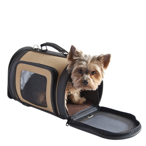 Petote Metro Couture Dog Carrier - Bronze Ostrich With Tassel – PupLife Dog  Supplies