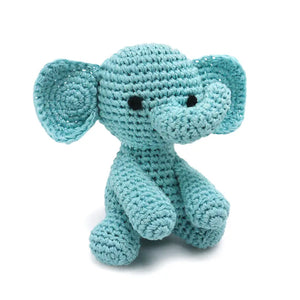 Elephant Crochet Dog Toy with Squeaker